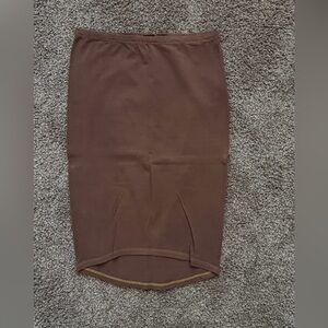 Classic Brown Pencil Skirt for Women